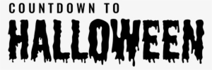 Countdown To Halloween - Happy Halloween Clipart Black And White #3787677