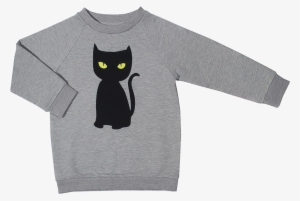 Little Man Happy Black Cat Basic Sweater - Black Cat #3787741