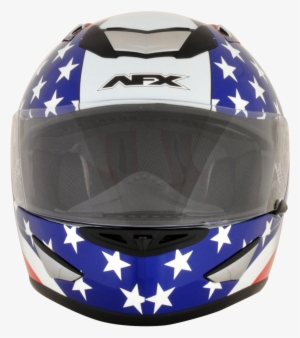 Afx Unisex White Motorcycle American Flag Riding Street - Afx Fx-95 Vintage Full Face Helmet Suzuki Blue Sm #3787958