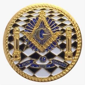 Masonic Freemason Seal Lapel Pin - Alt Attribute #3788145