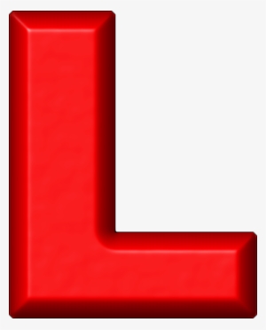 Red Refrigerator Magnet L - Letter L In Red - Free Transparent PNG ...