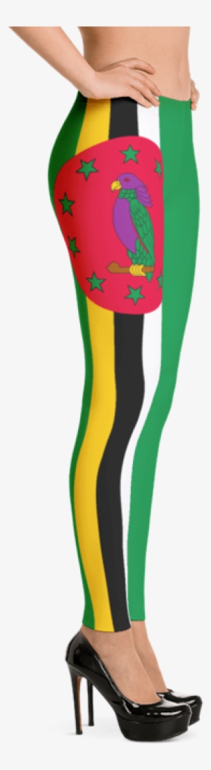 Dominica National Flag Leggings - Sexy Leggings, Sexy Lingerie Leggings, Fishnet Leggings, #3788515