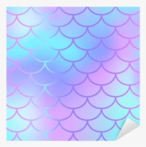 Cool Blue Fish Scale Pattern Vector Texture - Mermaid Purple And Blue #3788666