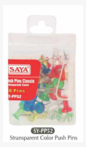 Saya Transparent Colour Push Pin - Saya 200 Pieces Multi-colored Push Pins #3788884