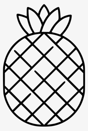 Pineapple Clipart Black And White Png - Gambar Pola Buah Nanas - Free ...