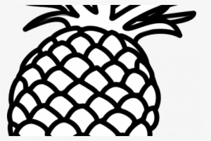Pineapple Outline Clip Art - Pineapple Art Black And White #3789151