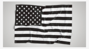 B&w American Wall Flag - Usa Flag #3789161