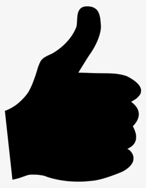 Download Png - Thumb Up White And Black #3789187