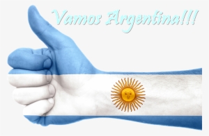 Pulgar De Mano Hacia Arriba Pintado De Los Colores - Argentinian Spanish #3789598