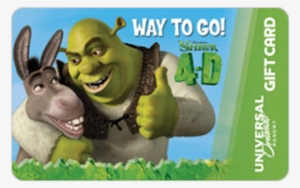 A Universal Orlando Resort Gift Card Featuring An Image - Shrek 2 The Potion Plan #3789800