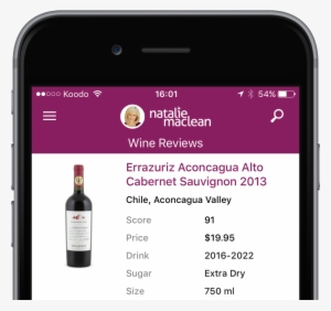 Natalie Maclean App Wine - Iphone #3791526