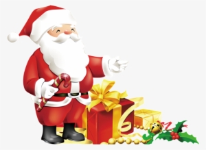 Hand Drawn Cartoon Santa Claus Decoration Vector #3791559