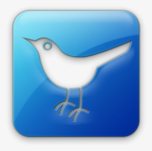 Twitter Bird Logo Icon - Blue Jelly Social Media Icons #3792258