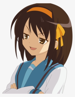 Smug Haruhi - Haruhi Suzumiya Face Png #3793665