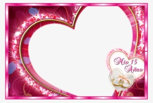 Marco Y Fondo Para 15 Años - Heart Love #3793789
