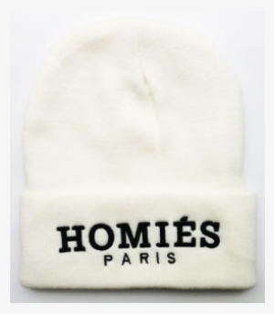 Homies Paris Classic Canvas Beanie White Black - Bonnet Homiès Sixth June Gris 1276f #3793989