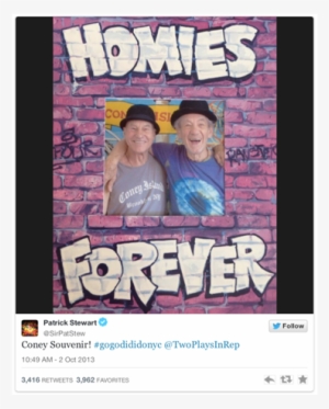 Patrick Stewart And Ian Mckellen's Super Bowl Photos - Memes Ian Mckellen Patrick Stewart #3794010