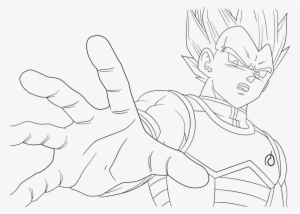 Vegeta Super Saiyan - Vegeta Super Saiyan Blue Black &white #3794083