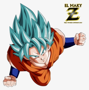 Goku Clipart Ssj God - Goku Super Saiyajin Dios Azul #3794156