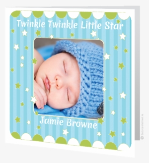 Twinkle Twinkle Little Star - Charming Black Photo Card #3794554
