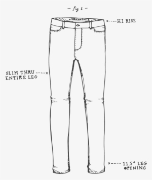 Jeansketch Hi Rise Skinny - Drawing #3794816