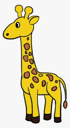 Lovely Inspiration Ideas How To Draw A Girafe Giraffe - Giraffe Cartoon Easy To Draw #3795096