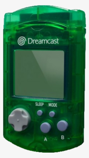Sega Dreamcast Vmu Virtual Memory Unit [green] - Sega Dreamcast Green Visual Memory Unit Vmu #3795128