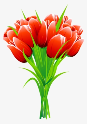Clip Art For The Spring Season - Tulip Flowers Clip Art #3795904