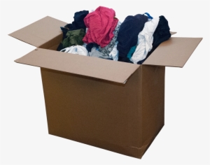 Wiping Rags - Cardboard Box Filled With Clothes #3796435