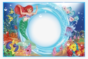 La Sirenita De Disney - Marcos Para Fotos De Sirenita #3796886