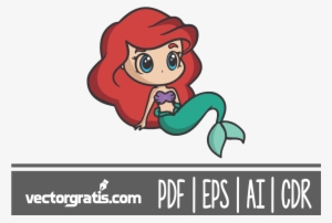 La Sirenita Chibi V1 - Ariel Cute Easy Drawing #3797123