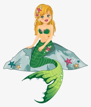 *✿**✿*sirena*✿**✿* Sirenita Png, - Mermaid On Rock #3797150