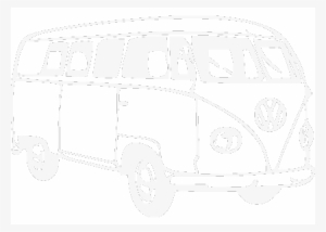 Vw Camper Wallstickers - Volkswagen Van Clipart #3797983