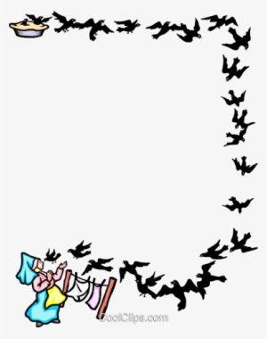 Blackbirds In A Pie Fairy Tale Royalty Free Vector #3798996