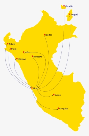 Mapa Perú - Map Of Peru With The Capital Lima #3799359