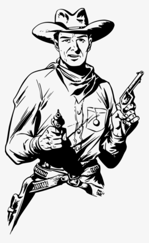Cowboy In Comic Ad - Cowboy Png #3799747