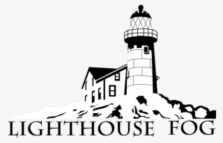 Drawn Lighthouse Fog - Drawing #380296