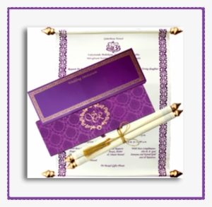 Trending Now Is A Scroll Type Invitation Where The - Wedding Invitation #380734