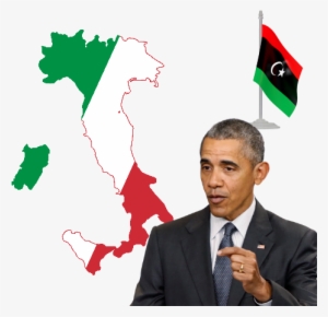 Italy / Libya / Obama - Italy Map #380946