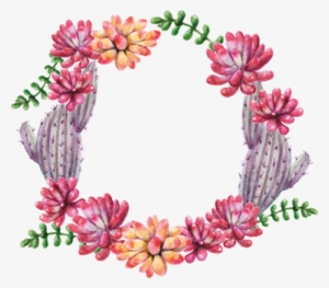 Circle Cactus Flower Wall Sticker - Frida Kahlo Frases Em Português #381225