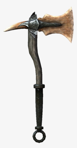 Drawn Axe Skyrim One Handed - Skyrim Dragon Bone Axe #381889