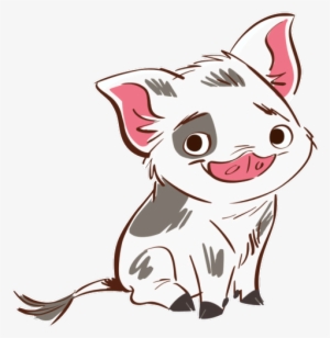 Artwork/png En Hd De Pua - Moana Pua Coloring Page #382055