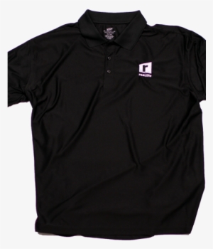 Real Life “r” Black Polo - Polo Shirt #382187