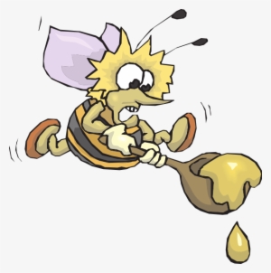 Carrying A Spoon Of Honey Clipart #382310