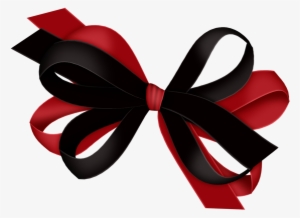 Red And Black Bow Clipart - Laço Gif #382483