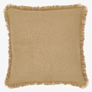 Vhc Brands Burlap Natural Fringed Filled Pillow Rustic - Vhc Brands Burlap 100% Cotton Euro Sham #382719