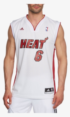Adidas Men's Miami Heat Lebron James Nba Replica Jersey - Adidas White Replica Jersey #382757