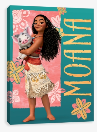 Moana Holding Pua - Moana Fabric Panel #383589