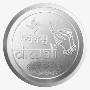 Happy Diwali 10 Gm, 999 Precious Silver Coin - Product #384133