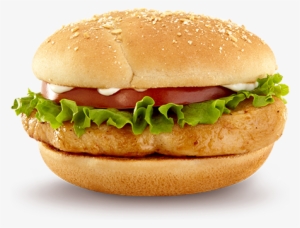 Veggie Burger Clipart Chicken Sandwich - Chicken Burger .png #384242